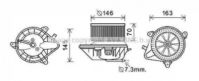 AVA QUALITY COOLING cn8292 -  Электродвигатель, вентиляция салона